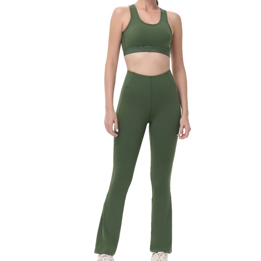 Brand New U Active 4-way stretch slight wide leg opening pants